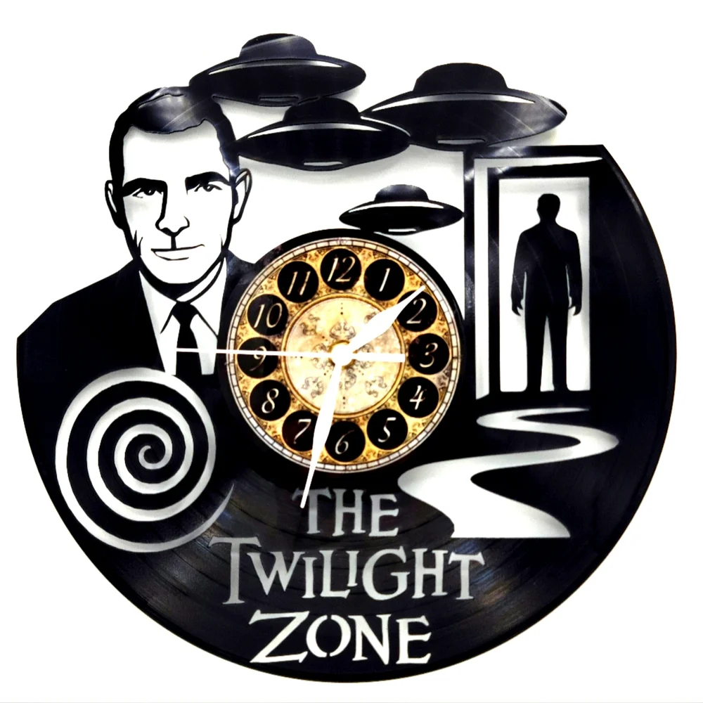 TWILIGHT ZONE vinyl record clock